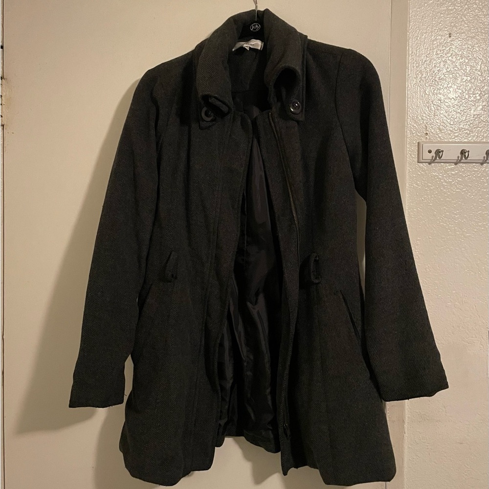 Elegant Black Women's Coat - Size S